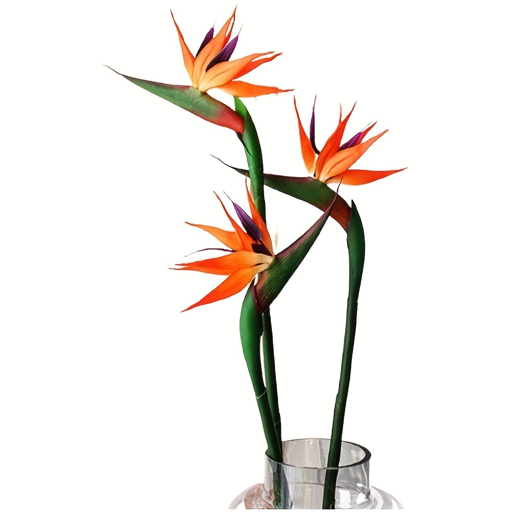 Bird Paradise Strelitzia - 3 шт., искусственные райские цветы, резиновые