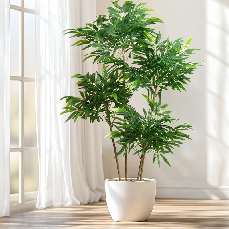 Ficus Lyrata Tree - Искусственные бамбуковые листья 80-180 см, имитация