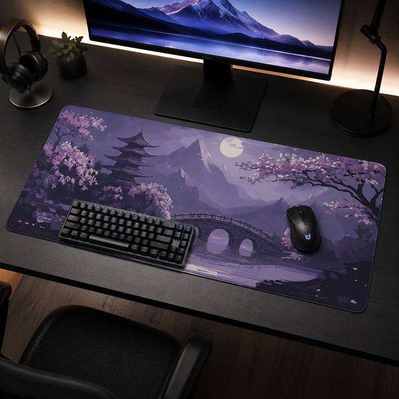 Tradescantia Purple - Коврик для мыши Gamer Purple Moonlit