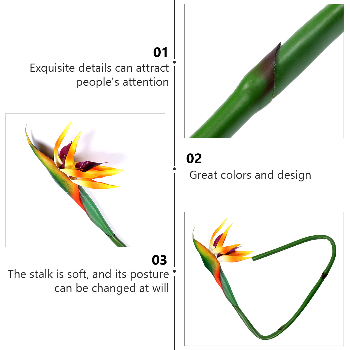 Bird Paradise Strelitzia - Искусственное растение Стрелиция (Птичья радость) с