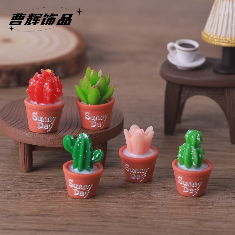 Echeveria Succulent - 5 шт., имитация сочных горшечных растений,