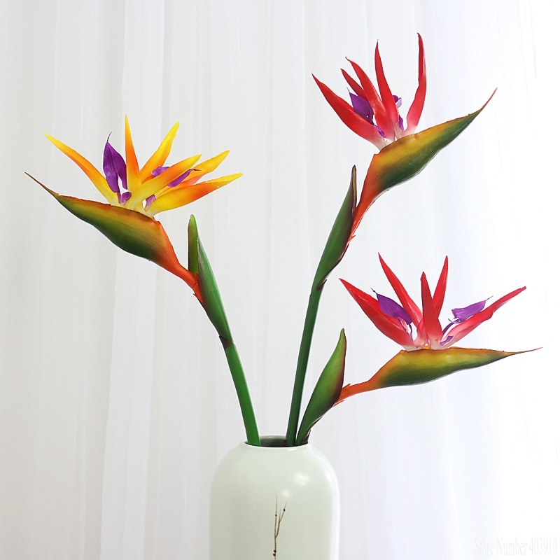 Искусственная силиконовая стел – обзор и цена Bird Paradise Strelitzia