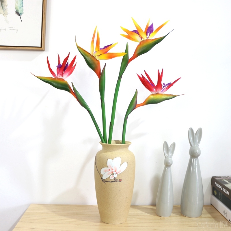 Искусственная силиконовая стел – обзор и цена Bird Paradise Strelitzia