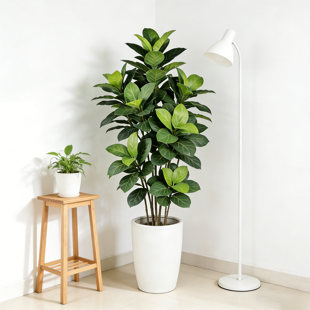 Искусственные фикусы 70-130 см – обзор и цена Ficus Lyrata Tree